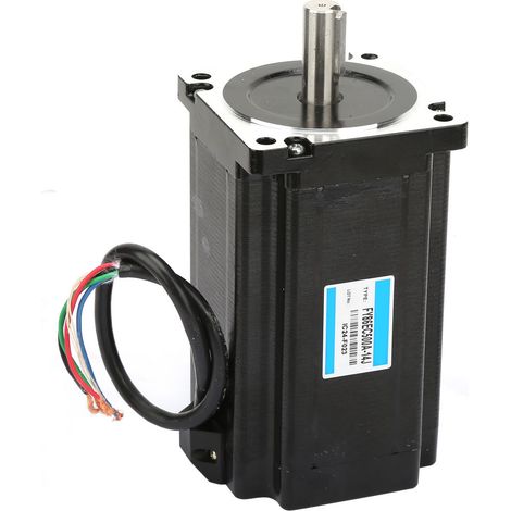 Moteur pas à pas Nema 34 12Nm 1.8° 75N/15N, contrôle industriel, couple élevé, axe 8mm, bobinage 4 fils, précision de positionnement, pour automatisation CNC, imprimante 3D, robotique. (1/5)