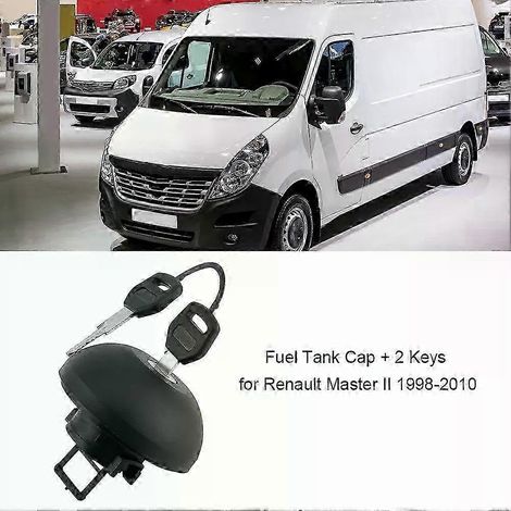 Abschließbarer Benzin-/Dieseltankdeckel mit 2 Schlüsseln für Renault Master II 1998-2010 (1/5)