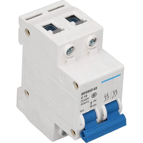 Interruttore automatico in aria, miniaturizzato CC 600V, resistente all'usura, capacità di interruzione 6KA, contatto robusto per pannelli solari (C10).