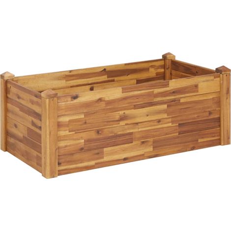 Maison Exclusive - Letto Rialzato da Giardino 110x60x44 cm Legno Massello d'Acacia