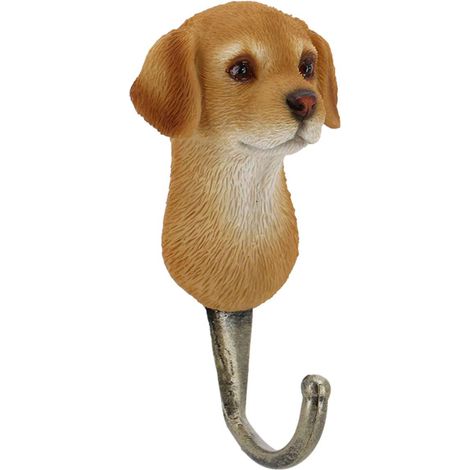 Esschert Design Garderobenhaken Hundekopf Labrador Retriever 11,9 cm - Polyresin & Metall