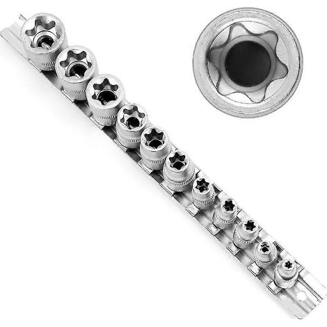 Jeu de douilles Torx E4 - E20 femelles / Rail Torx externe (1/5)