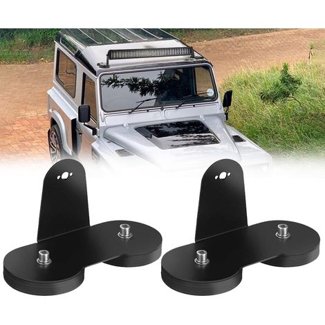 Support de barre LED 66 mm, 2 supports de montage magnétiques, ventouse puissante compatible avec les phares de voiture, de véhicule tout-terrain, de camion, de toit