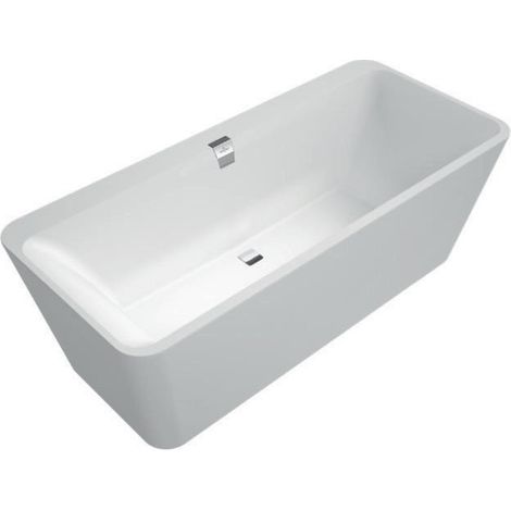 V&B Einbauwanne SQUARO EDGE 12 DUO oval 1800x800mm stone white (1/2)