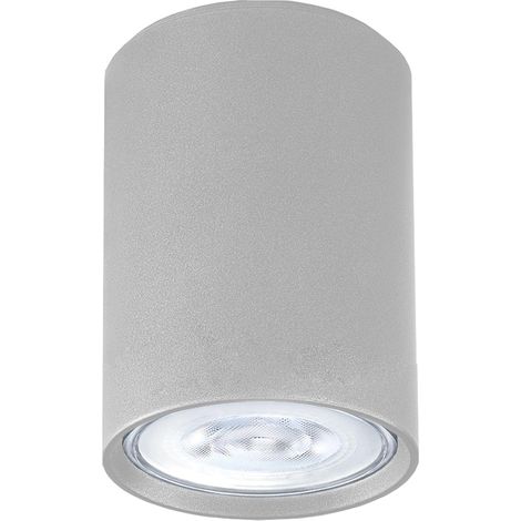 LUMICOM ROND Plafoniera, 1x GU10, max 33W, metallo, bianco opaco, D.6cm x H10cm