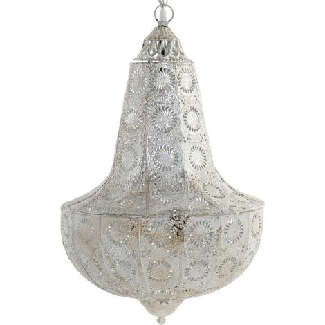 Lámpara de Techo DKD Home Decor Metal Blanco (1/3)