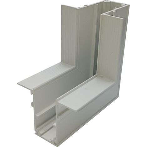 Connecteur d'angle vertical blanc encastré pour rails magnétiques SMART TRACK 48VDC (1/5)