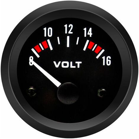 Voltmètre Volt Jauge BX100007 52mm/2in Voltmètre Jauge （8-16V） voltmetre voiture gauge+gorgeri universal 12v voltmètre