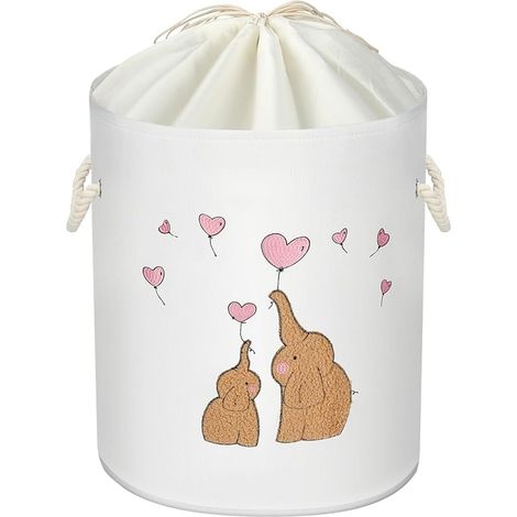 Panier à Linge Tissu, 73L Grand Organiser Paniers Vêtements Stockage, Cordon Paniers à Linge, Panier à Linge Pliable Nursery, Panier Rangement, Fermeture Cordon (1/5)