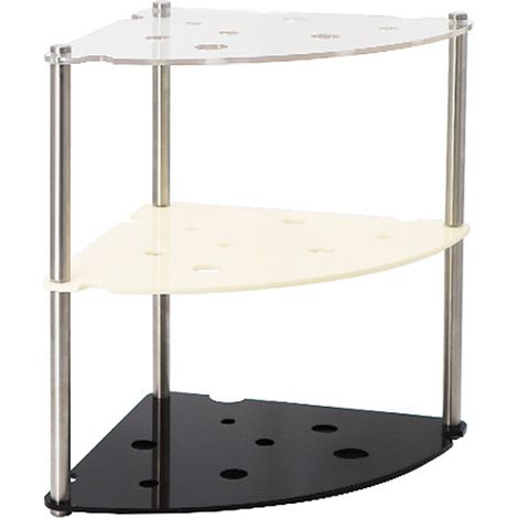 Étagère de bureau 3 niveaux en acrylique et métal, organiseur de comptoir minimaliste, rangement pour bureau, mélange de couleurs (1/5)