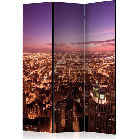 Paravento - Chicago Panorama [Room Dividers] - 135x172 (1/4)
