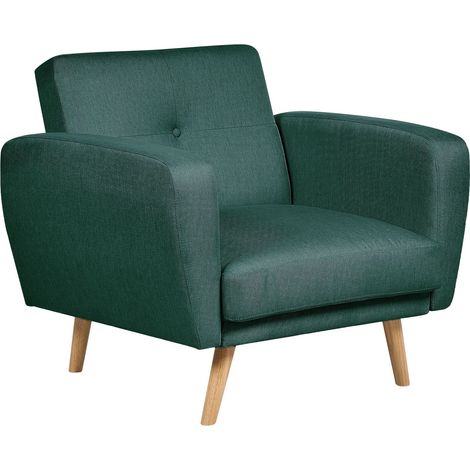 Armchair FLORLI Fabric Dark Green
