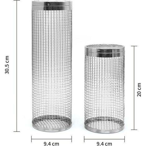 Grille Ronde - Acier Inoxydable - Antiadhésive - Pour Barbecue - Diamètre 209.5 Cm (1/5)