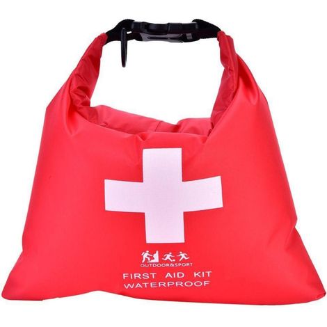 Erste Hilfe Tasche wasserdicht 1.2L Outdoor Sport Verbandtasche mit Rolltop