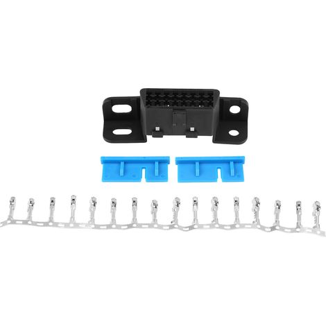 Connecteur OBD2 16 broches femelle, adaptateur auto OBDII avec boîtier J1962 pour GM, câble de diagnostic voiture, prise femelle 16PIN, kit connecteur. (1/5)