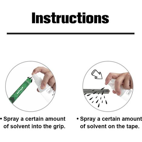 Solution de regrip pour clubs de golf avec 15 bandes adhésives. Non toxique et ininflammable. (1/5)