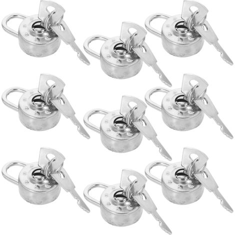 de 10 mini cadenas ronds avec clés petits cadenas pour