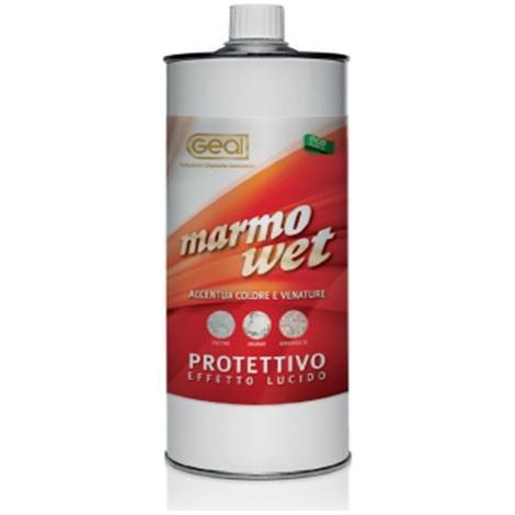 Protettivo effetto bagnato lucido per Pietra Marmo Granito Ardesia 1L Geal MARMO WET