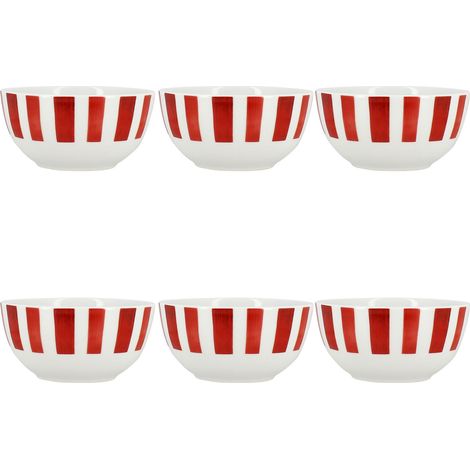 Lot de 6 bols 45cl en porcelaine, COCORICO