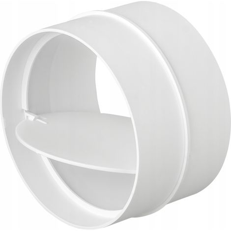 Raccord de conduit rond avec clapet anti-retour 125 mm - RX 02-475 (1/3)