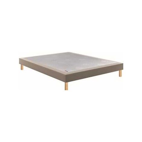 Sommier tapissier Epeda NOYER MOKA 70x190 cm bois massif confort ferme