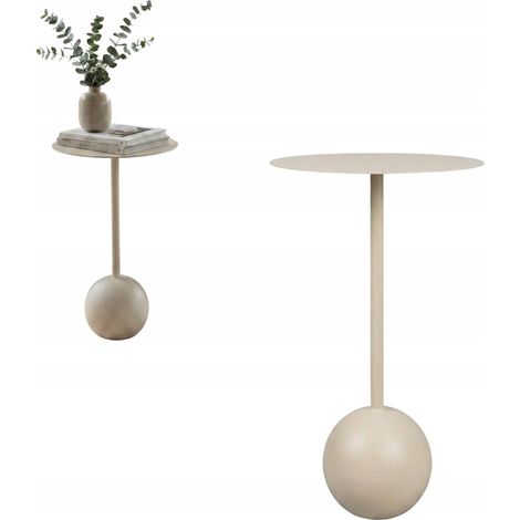 Mesa auxiliar para portátil Loft Metal Cream La Repita 40x66 (1/5)