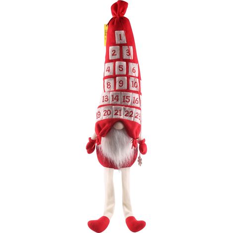 Décor De Noël - Poupée Sans Visage En Peluche - Pour Arbre De Noël Mur Porte Fenêtre - 1 Pièce (1/3)
