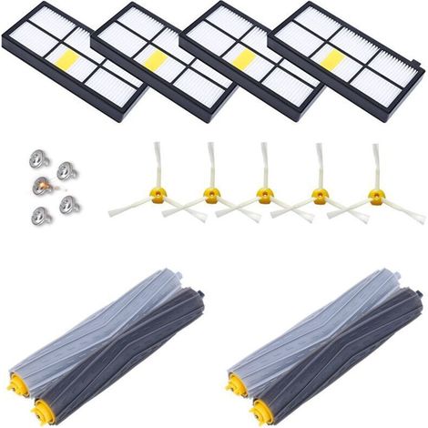 Kit de accesorios para iRobot Roomba series 861, 880, 860, 870, 861, 980, 885, 960, 805, etc.