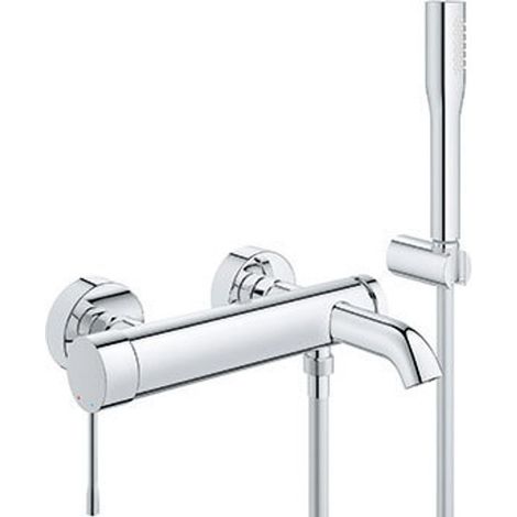 GROHE Grifo de bañera EH Essence 252491 con juego de ducha cromo, 25249001