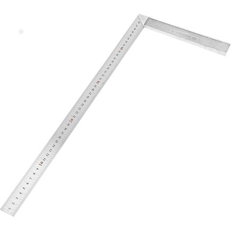 Squadra a L da 50 cm – lega di alluminio – base ampia e spessa – falegnameria / decorazione – misurazione
