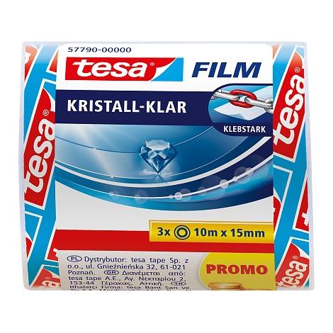 Tesa 57790 Cinta adhesiva transparente 15 mm x 10 m (1/2)