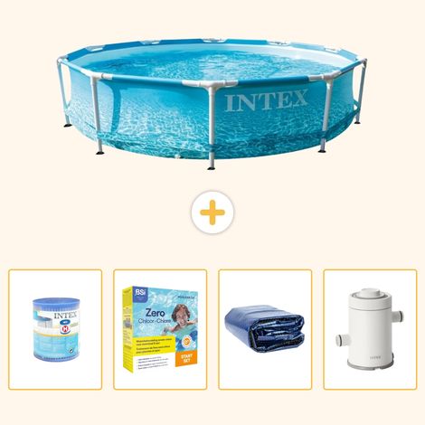 Intex Piscine Tubulaire Ronde - 305x76 cm - 5-pièces S65 (1/5)