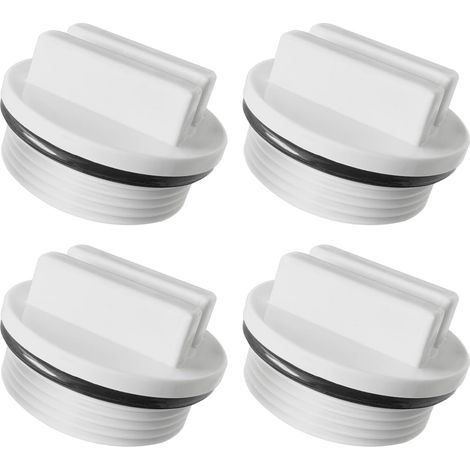 4 Pièces Bouchon PVC, Diamètre 1.5 Pouces, Joint Torique Inclus, Pour Skimmer Et Buse De Retour, Piscine Hors-sol Et Enterrée