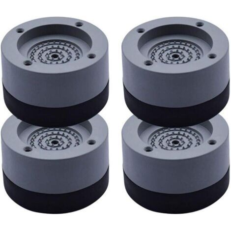 Amortisseur de vibrations , lot de 4, tapis anti-vibrations, amortisseur de vibrations pour lave-linge et sèche-linge, 4 cm (gris, 4 cm)-Fei Yu (1/5)