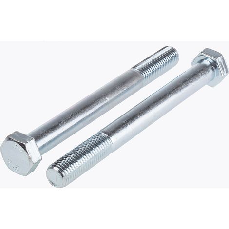 Vis à tête hexagonale, Acier Galvanisé brillant, M16 x 160mm ( Prix pour Sachet de 10 ) (1/2)