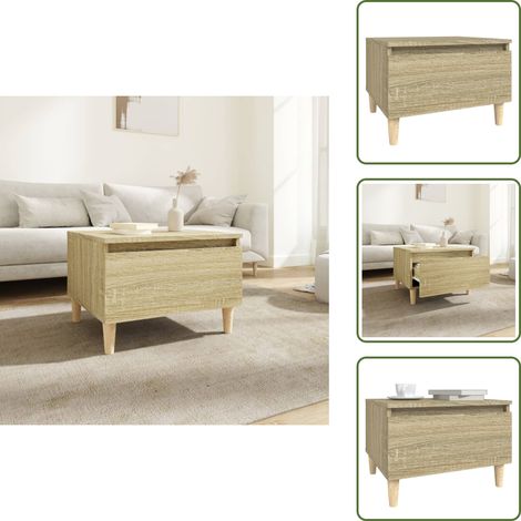Beistelltisch Sonoma-Eiche 50x46x35 cm Holzwerkstoff - Beistelltisch - Couchtisch - Esszimmermöbel - Wohnzimmereinrichtung - Möbelstück (1/5)