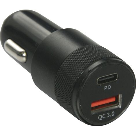 IWH Quick Dual USB-C® Auto Ladestecker 3A Belastbarkeit Strom max.=3 A 12 V, 24 V (1/4)