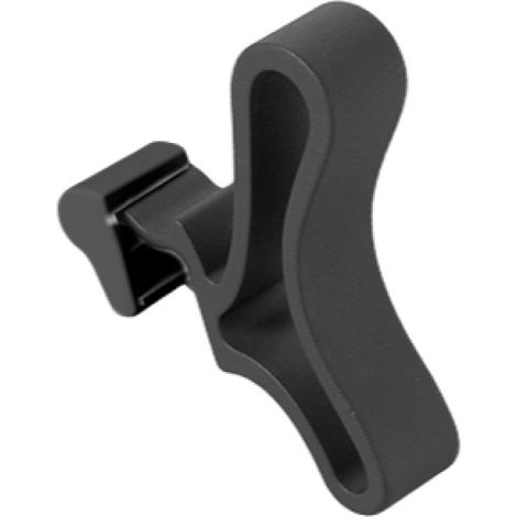 Sauter – Patère courbe pour sèche-serviettes à lames plates – Aluminium anthracite – Hauteur 90mm – Largeur 20mm – Profondeur 70mm (1/5)