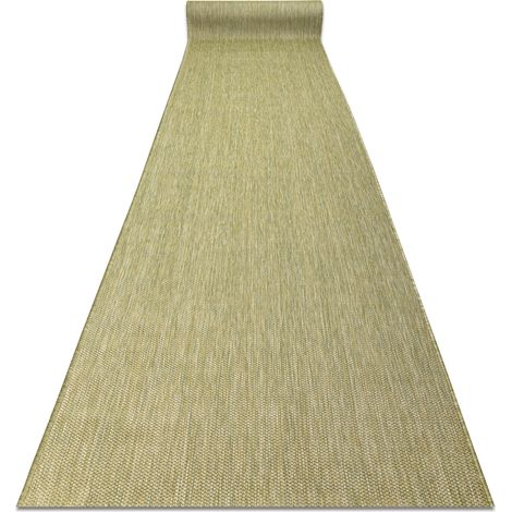Läufer SISAL SION Melange flach gewebt grün 100cm green 100x250 cm