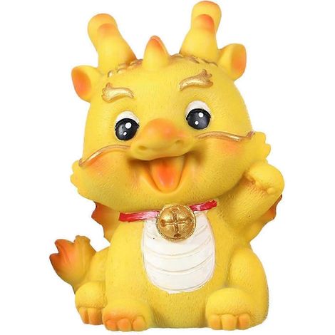Statue de dragon en résine, souvenir décoratif, sculpture de dragon, statue d'animal chinois, pour étagère ou meuble de rangement-Style C (1/5)