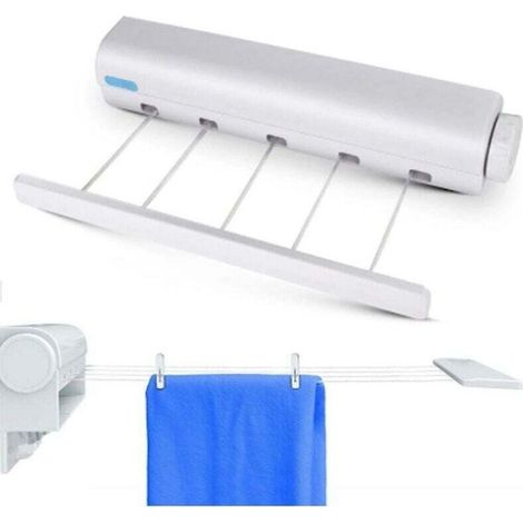Corde à linge rétractable automatique à cinq fils à ressort (1/2)