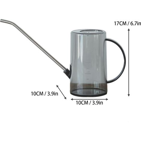 Bouteille d'Arrosage pour Plantes Grasses avec Bec Long en Plastique Transparent