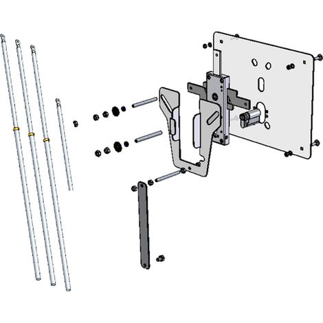 Prefer Kw574 Kit Basculante Cil Eu 24X10 - Sistema di Chiusura Affidabile