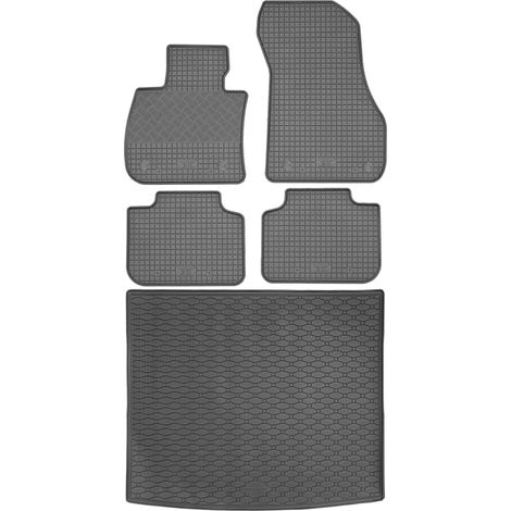 Set di tappetini in gomma per auto e tappetino per bagagliaio per BMW X1 F48 SUV da ottobre 2015 a settembre 2022. (1/5)