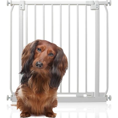 Bettacare Elite Pressure Dog Gate, 71cm - 80cm, Matt White, Pressure Fit Pet Gate for Dog and Puppy