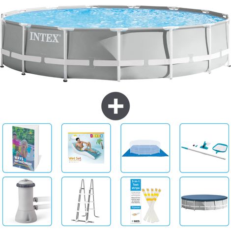 Intex Piscina Prism Frame Rotonda - 457x107 cm - 9-pezzi  S618