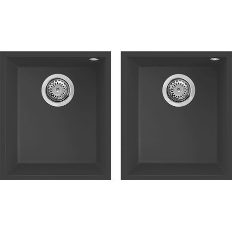 Elleci Quadra 200 Sottotop. Tipo di lavello: Lavello sottopiano, Forma del lavandino: Rettangolare, Materiale del lavandino: Granitek. Larghezza: 380 mm, Profondità: 440 mm, Larghezza... - LGQ20059BSO (1/3)