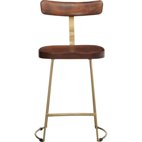 Tabourets de bar Chaise de bar lot de 2 49x43x79 cm bois de manguier massif