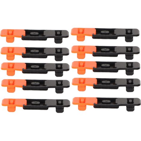 10 pièces Boutons PTT caoutchouc de rechange pour Talkie-Walkie Baofeng UV-5R, UV-5RA, UV-5RE, F8+, Accessoires de réparation