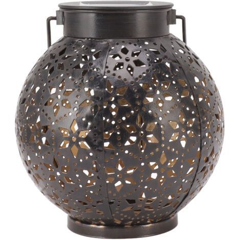 Solar Lantern Outdoor Decorative LED Light Automatic Waterproof Lantern for Patio Garden (1/5)